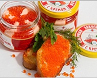 Caviar with cream